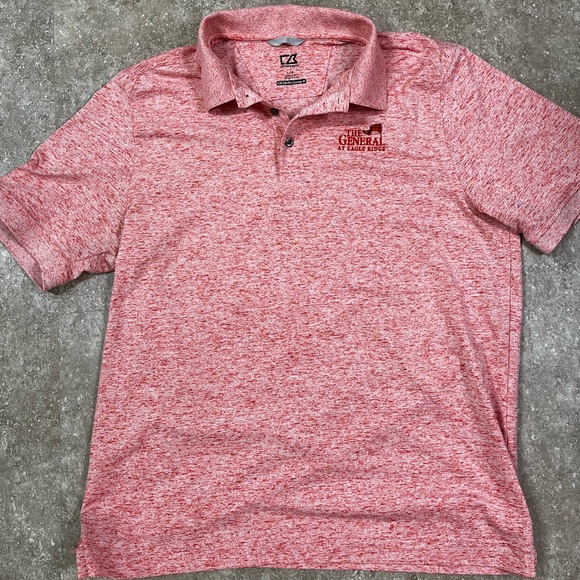 Cutter & Buck Heathered Red Polo Shirt - Picture 3 of 6